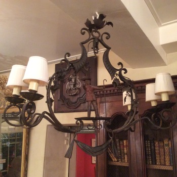 Lustre Art populaire fer forgé
