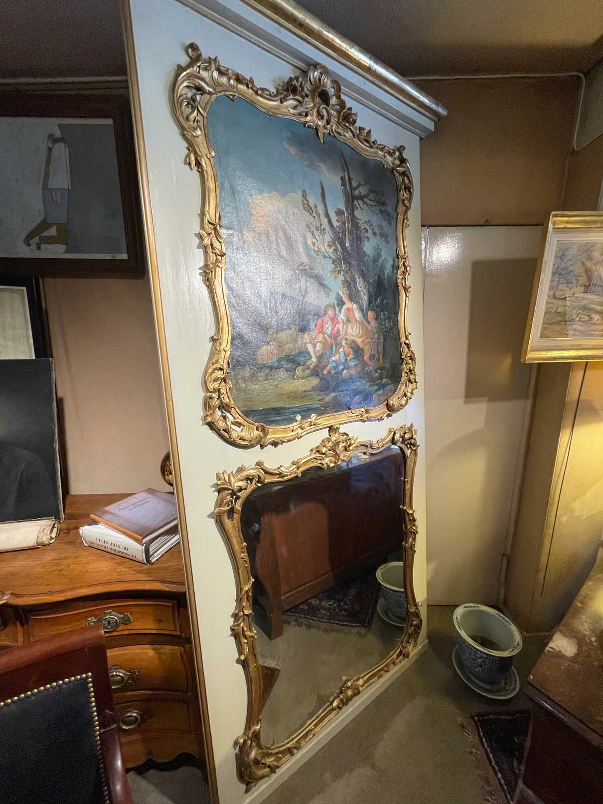 Grand Louis XV trumeau 18ème siècle - H248cm / l112 cm
