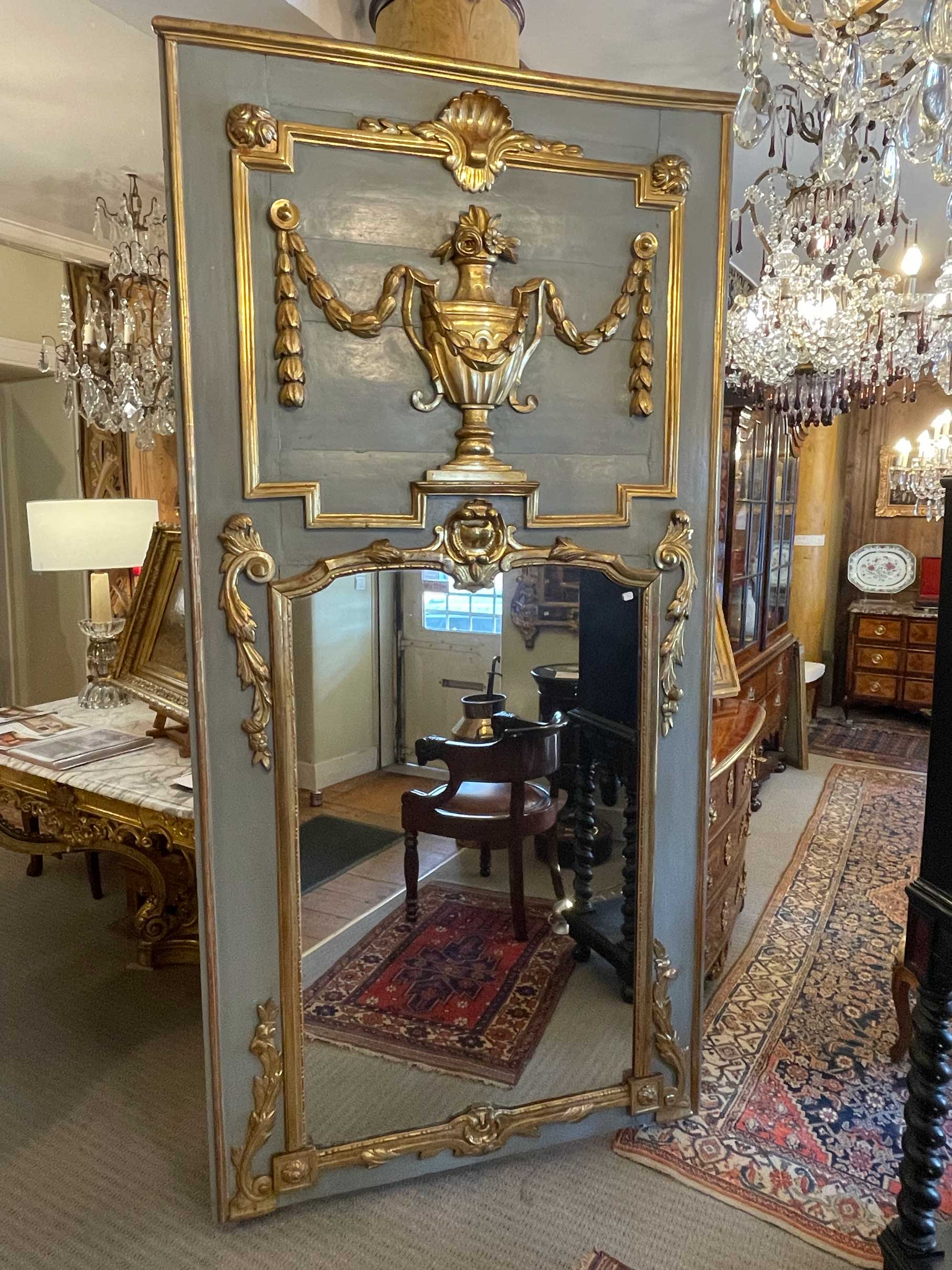 Grand trumeau Louis XVI 18ème siècle - H241cm/l120cm