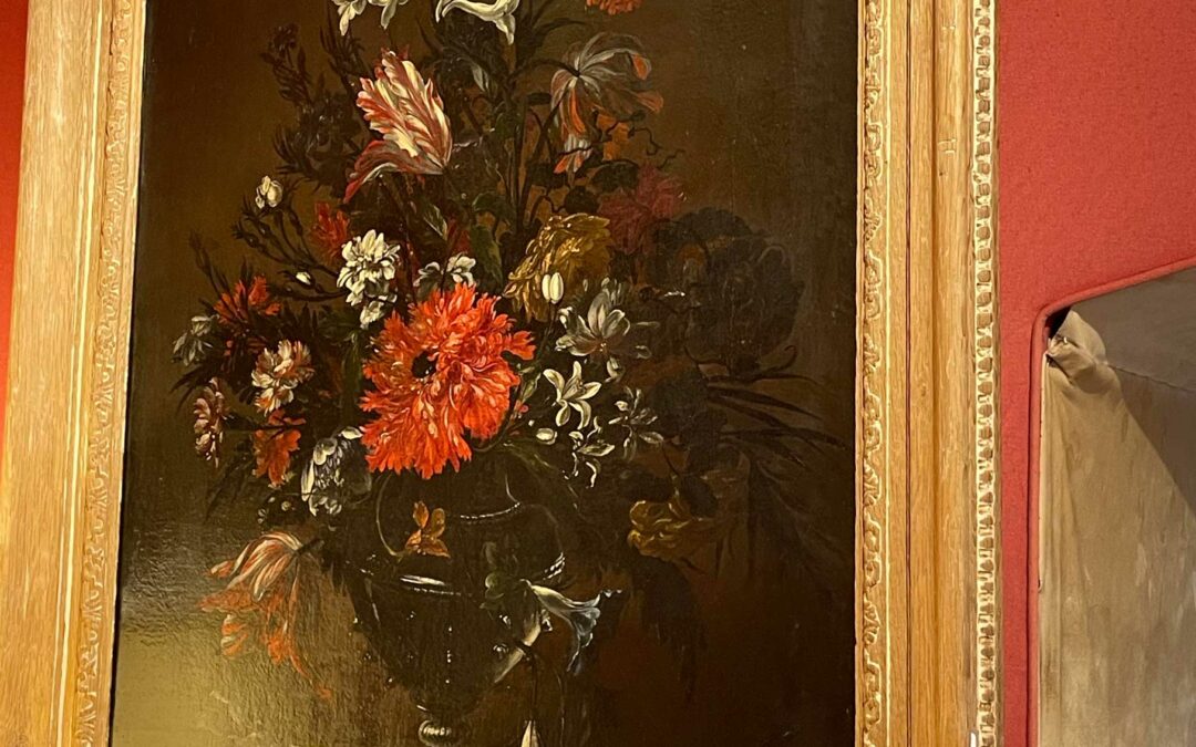 Tableau bouquet de fleurs attribué à Blain de Fontenay, fin 17ème siècle début 18ème siècle
